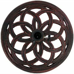 Sunnydaze Decor Sunnydaze Outdoor Heavy-Duty Cast Iron Celtic Knot Design Patio Yard Round Umbrella Base Stand - 17" - Bronze -Deals Patio Umbrellas Store unnamed file 1036