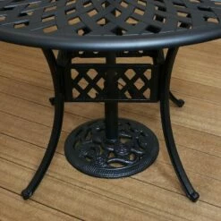 Sunnydaze Decor Sunnydaze Outdoor Heavy-Duty Cast Iron Decorative Rose Blossom Design Patio Yard Round Umbrella Base Stand - 16" - Black -Deals Patio Umbrellas Store unnamed file 1040