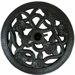Sunnydaze Decor Sunnydaze Outdoor Heavy-Duty Cast Iron Decorative Rose Blossom Design Patio Yard Round Umbrella Base Stand - 16" - Black -Deals Patio Umbrellas Store unnamed file 1041