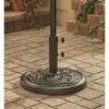 CASTLECREEK Stone Weighted Outdoor Stable Circle Ring Stand Umbrella Base for Select Patio and Porch Umbrellas, 12 Inches, Bronze -Deals Patio Umbrellas Store unnamed file 1065
