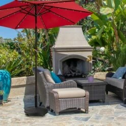 Costway 50 lbs Round Resin Patio Umbrella Base Stand Holder w/ Lockable Wheels -Deals Patio Umbrellas Store unnamed file 1117