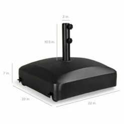 Best Choice Products Fillable Mobile Umbrella Base Heavy Duty Market Stand w/ 4 Wheels, 2 Locks, 2 Knobs, 123lb Capacity -Deals Patio Umbrellas Store unnamed file 1129