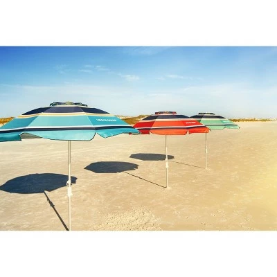 6.4'x6.4' Outdoor Beach Umbrella with Silver Frame & Blue Turtle - Life is Good 12 6.4'x6.4' Outdoor Beach Umbrella with Silver Frame & Blue Turtle - Life is Good - Image 10