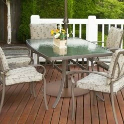 Costway Patio 50LBS Umbrella Base Market Umbrella Stand Wheels Handle Brown -Deals Patio Umbrellas Store unnamed file 1172