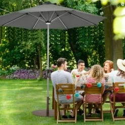 Costway 59LBS Patio Umbrella Base Round Umbrella Stand for Backyard Brown -Deals Patio Umbrellas Store unnamed file 1208