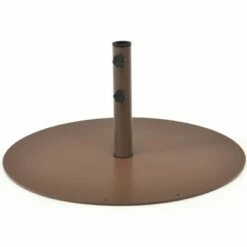 Costway 59LBS Patio Umbrella Base Round Umbrella Stand for Backyard Brown -Deals Patio Umbrellas Store unnamed file 1212