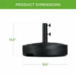 Best Choice Products Fillable Plastic Faux Wicker Patio Umbrella Base Stand Pole Holder w/ 2 Adjustment Knobs -Deals Patio Umbrellas Store unnamed file 1219