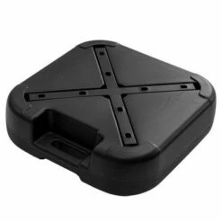Heavy Duty Patio Market Umbrella Base Water/Sand Filled Square Stand Black - Crestlive Products