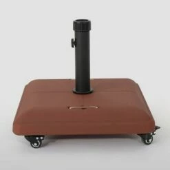 80lb Hayward Steel Square Umbrella Base with Wheels - Christopher Knight Home Red -Deals Patio Umbrellas Store unnamed file 1244