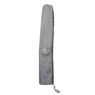 Shield Platinum 3-Layer Polyester Weather Resistant Umbrella Covers, Grey Melange 6 Shield Platinum 3-Layer Polyester Weather Resistant Umbrella Covers, Grey Melange - Image 4