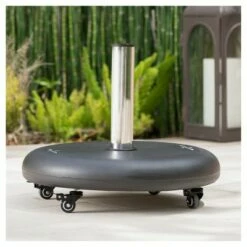 Hayward 88lbs Round Umbrella Base with Wheels - Black - Christopher Knight Home -Deals Patio Umbrellas Store unnamed file 130