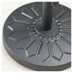 Loyang 28lbs Round Steel Umbrella Base - Black - Christopher Knight Home