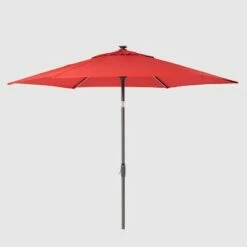 9' Round Solar Patio Umbrella DuraSeason Fabric™ - Black Pole - Threshold™ Navy -Deals Patio Umbrellas Store unnamed file 1340