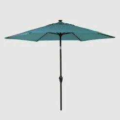 9' Round Solar Patio Umbrella DuraSeason Fabric™ - Black Pole - Threshold™ Navy -Deals Patio Umbrellas Store unnamed file 1342