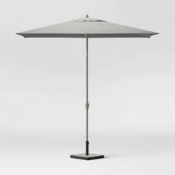 6.5' x 10' Rectangular Patio Umbrella Ash Pole - Project 62™ Pebble -Deals Patio Umbrellas Store unnamed file 1348