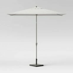 10' Rectangular Patio Umbrella DuraSeason Fabric™ - Project 62™ Cream -Deals Patio Umbrellas Store unnamed file 1358