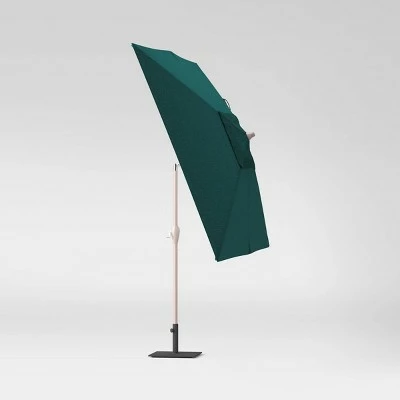 10' Rectangular Patio Umbrella DuraSeason Fabric™ Teal - Project 62™ 4 10' Rectangular Patio Umbrella DuraSeason Fabric™ Teal - Project 62™ - Image 2