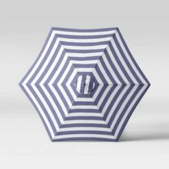 9' Round Cabana Stripe Patio Umbrella - Light Wood Pole - Threshold™ Green -Deals Patio Umbrellas Store unnamed file 1375