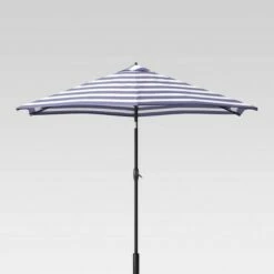 9' Round Cabana Stripe Patio Umbrella - Light Wood Pole - Threshold™ Green -Deals Patio Umbrellas Store unnamed file 1379