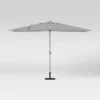 10' Geo Rectangular Patio Umbrella DuraSeason Fabric™ Gray/White - Project 62™ -Deals Patio Umbrellas Store unnamed file 1382