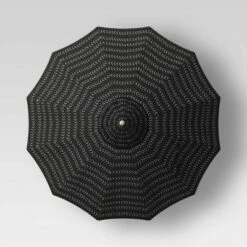 9' Vee Stripe Carousel Patio Umbrella DuraSeason Fabric™ White Fringe - Light Wood Pole - Opalhouse™ -Deals Patio Umbrellas Store unnamed file 1388