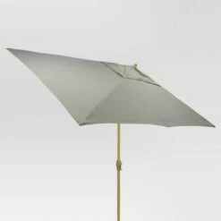 10' x 6' Rectangular Patio Umbrella - Light Wood Pole - Threshold™ -Deals Patio Umbrellas Store unnamed file 1431