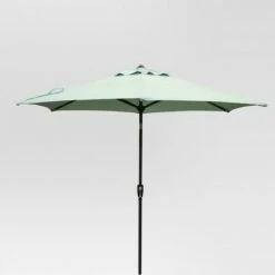 9' Round Patio Umbrella DuraSeason Fabric™ - Black Pole - Threshold™ -Deals Patio Umbrellas Store unnamed file 1448