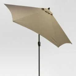 9' Round Patio Umbrella DuraSeason Fabric™ - Black Pole - Threshold™ -Deals Patio Umbrellas Store unnamed file 1455