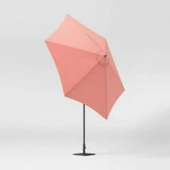 9' Round Patio Umbrella DuraSeason Fabric™ - Black Pole - Threshold™ -Deals Patio Umbrellas Store unnamed file 1457