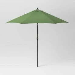 9' Round Patio Umbrella DuraSeason Fabric™ - Black Pole - Threshold™ -Deals Patio Umbrellas Store unnamed file 1458