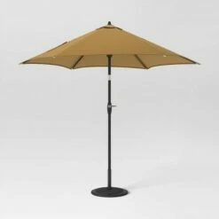 9' Round Patio Umbrella DuraSeason Fabric™ - Black Pole - Threshold™ -Deals Patio Umbrellas Store unnamed file 1463
