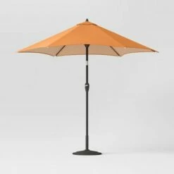9' Round Patio Umbrella DuraSeason Fabric™ - Black Pole - Threshold™ -Deals Patio Umbrellas Store unnamed file 1464