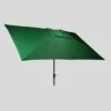 10' x 6' Rectangular Patio Umbrella Forest - Black Pole - Threshold™ -Deals Patio Umbrellas Store unnamed file 1465