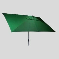 10' x 6' Rectangular Patio Umbrella Forest - Black Pole - Threshold™