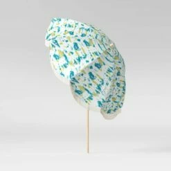 7.5' Round Scalloped Fringe Patio Umbrella DuraSeason Fabric™ Tie Dye - Opalhouse™