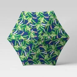 9' Patio Umbrella DuraSeason Fabric™ Banana Leaf - Black Pole - Threshold™ -Deals Patio Umbrellas Store unnamed file 1476