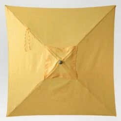 6.5' Square Umbrella - Yellow - Light Wood Finish - Threshold™
