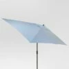 10' x 6' Rectangular Dual-Sided Patio Umbrella - Seahorse - Black Pole - Threshold™ -Deals Patio Umbrellas Store unnamed file 1497