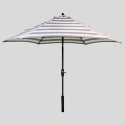 9' Round Cabana Stripe Patio Umbrella - Black Pole - Threshold 11 9' Round Cabana Stripe Patio Umbrella - Black Pole - Threshold -Deals Patio Umbrellas Store unnamed file 1508
