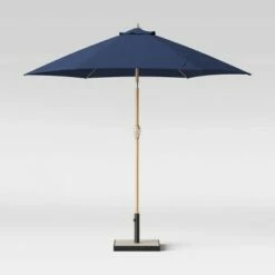 9' Round Patio Umbrella - Light Wood Pole - Threshold™ Taupe -Deals Patio Umbrellas Store unnamed file 1540