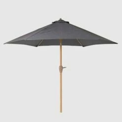 9' Round Patio Umbrella - Light Wood Pole - Threshold™ Taupe -Deals Patio Umbrellas Store unnamed file 1541