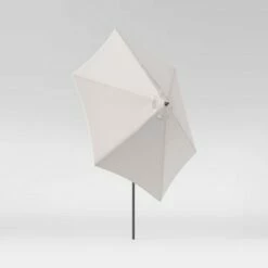 9' Veranda Stripe Round Patio Umbrella DuraSeason Fabric™ Tan - Threshold™