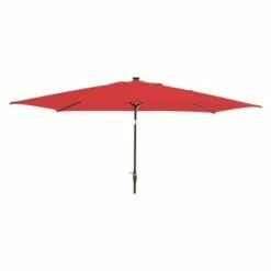 10' x 6' Rectangular Solar Patio Umbrella DuraSeason Fabric™ - Black Pole - Threshold™ -Deals Patio Umbrellas Store unnamed file 1585