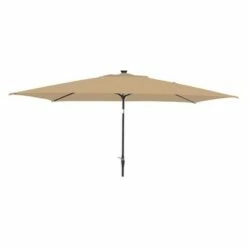 10' x 6' Rectangular Solar Patio Umbrella DuraSeason Fabric™ - Black Pole - Threshold™ -Deals Patio Umbrellas Store unnamed file 1587