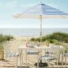 9' DuraSeason Fabric™ Striped Patio Market Umbrella Navy/Linen - Threshold™ -Deals Patio Umbrellas Store unnamed file 1597