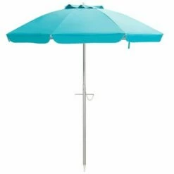 Costway 6.5FT Patio Beach Umbrella Sun Shade Tilt W/Carry Bag Blue -Deals Patio Umbrellas Store unnamed file 16