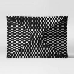 10' x 6' Rectangular Spaced Stripe Patio Umbrella DuraSeason Fabric™ Black - Ash Pole - Project 62™ -Deals Patio Umbrellas Store unnamed file 1606