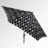9' Round Spaced Stripe Patio Umbrella DuraSeason Fabric™ Black - Ash Pole - Project 62™ -Deals Patio Umbrellas Store unnamed file 1613