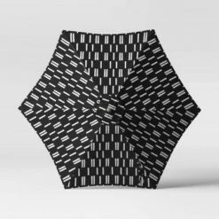 9' Round Spaced Stripe Patio Umbrella DuraSeason Fabric™ Black - Ash Pole - Project 62™ 7 9' Round Spaced Stripe Patio Umbrella DuraSeason Fabric™ Black - Ash Pole - Project 62™ -Deals Patio Umbrellas Store unnamed file 1615