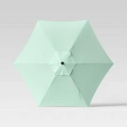 Round Patio Umbrella with Push-Up Lift - Room Essentialsâ„¢ Tomato Red